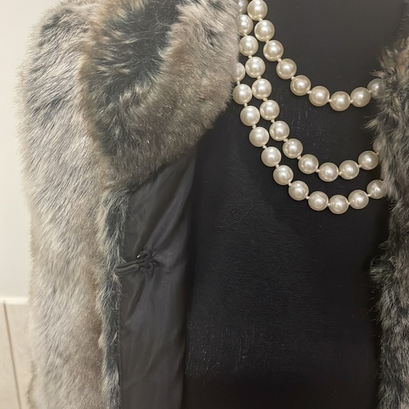 Woodland Faux Fur Vest 70% CASHMERE - worn 1X! - Picture 12 of 13